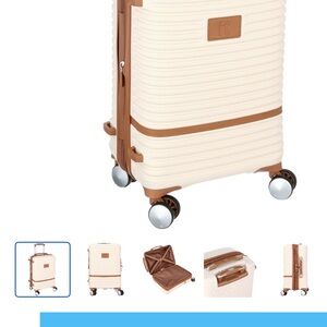 Elegant Cream and Brown Luggage